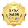 5-Star Rating on Google Badge